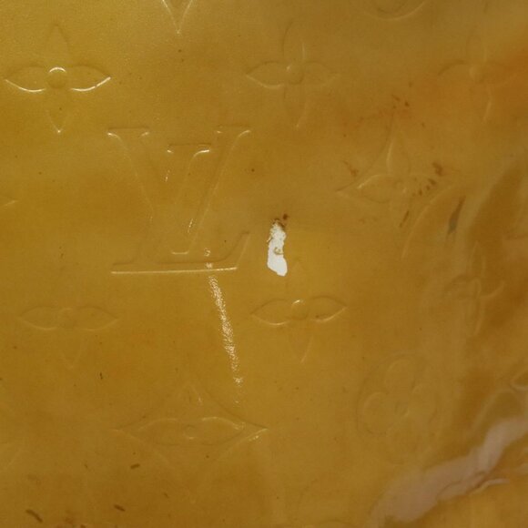 LOUIS VUITTON Monogram Vernis Houston Hand Bag Beige M91004 LV Auth hk2355 - Picture 4 of 15